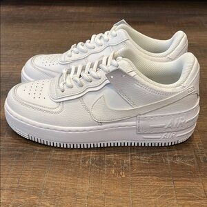 Nike Air Force 1 Shadow All-White Sneakers